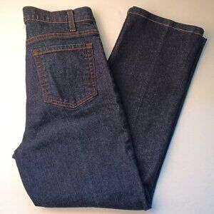 Liz Claiborne Denim Jeans Size 8 Hepburn High Rise Straight Leg Dark Wash